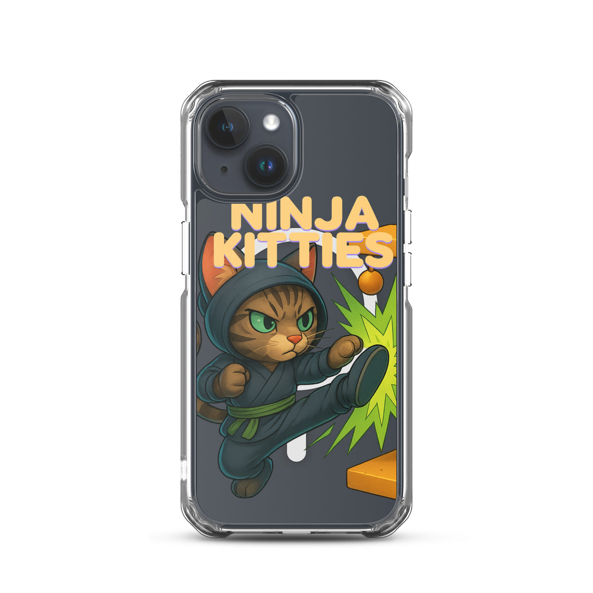 MagSafe clear case for iPhone ninja kitties MagSafe clear case for iPhone ninja kitties